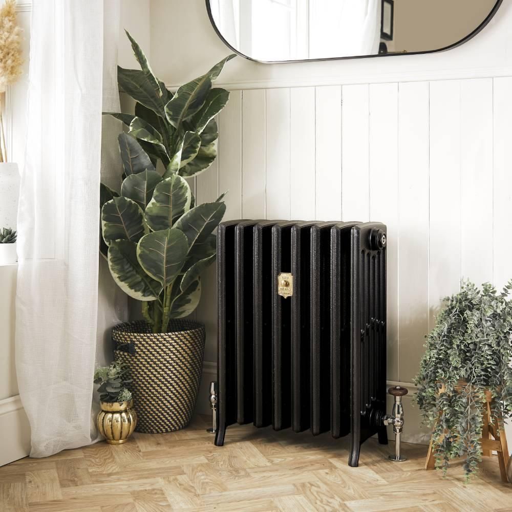 Milano Isabel - Cast Iron Radiator - 6 Column - 660mm Tall - Antique Graphite