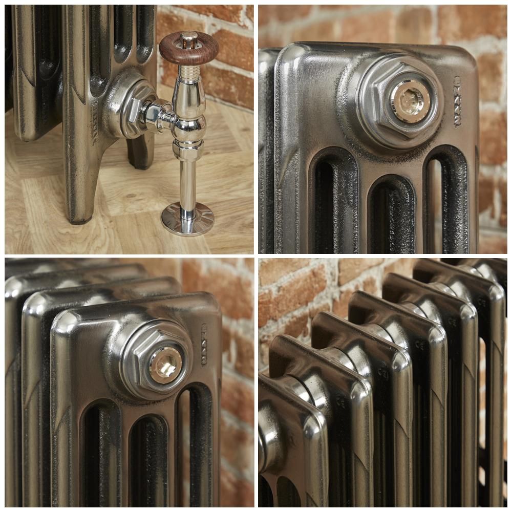 Milano Mercury - Cast Iron Radiator - 4 Column - 960mm Tall - Full Polish