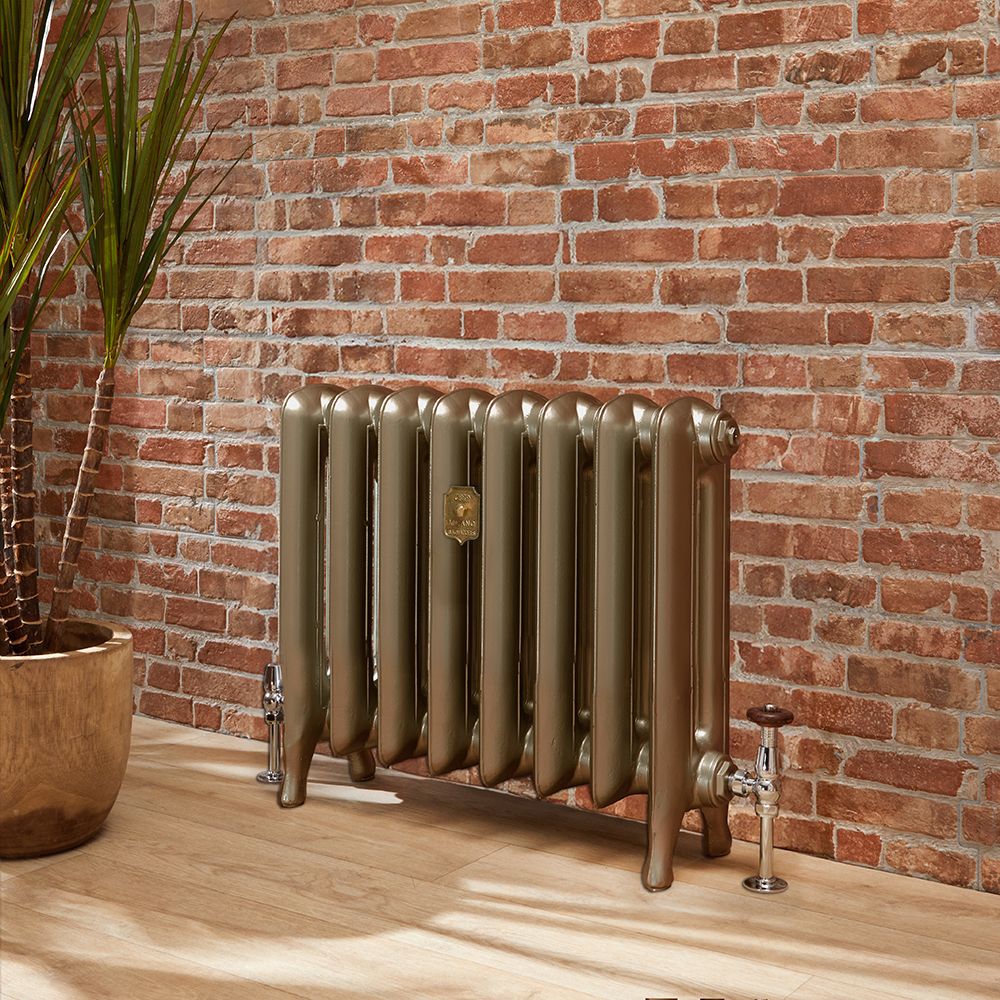 Milano Tamara - Cast Iron Radiator - 2 Column - Classic Brass
