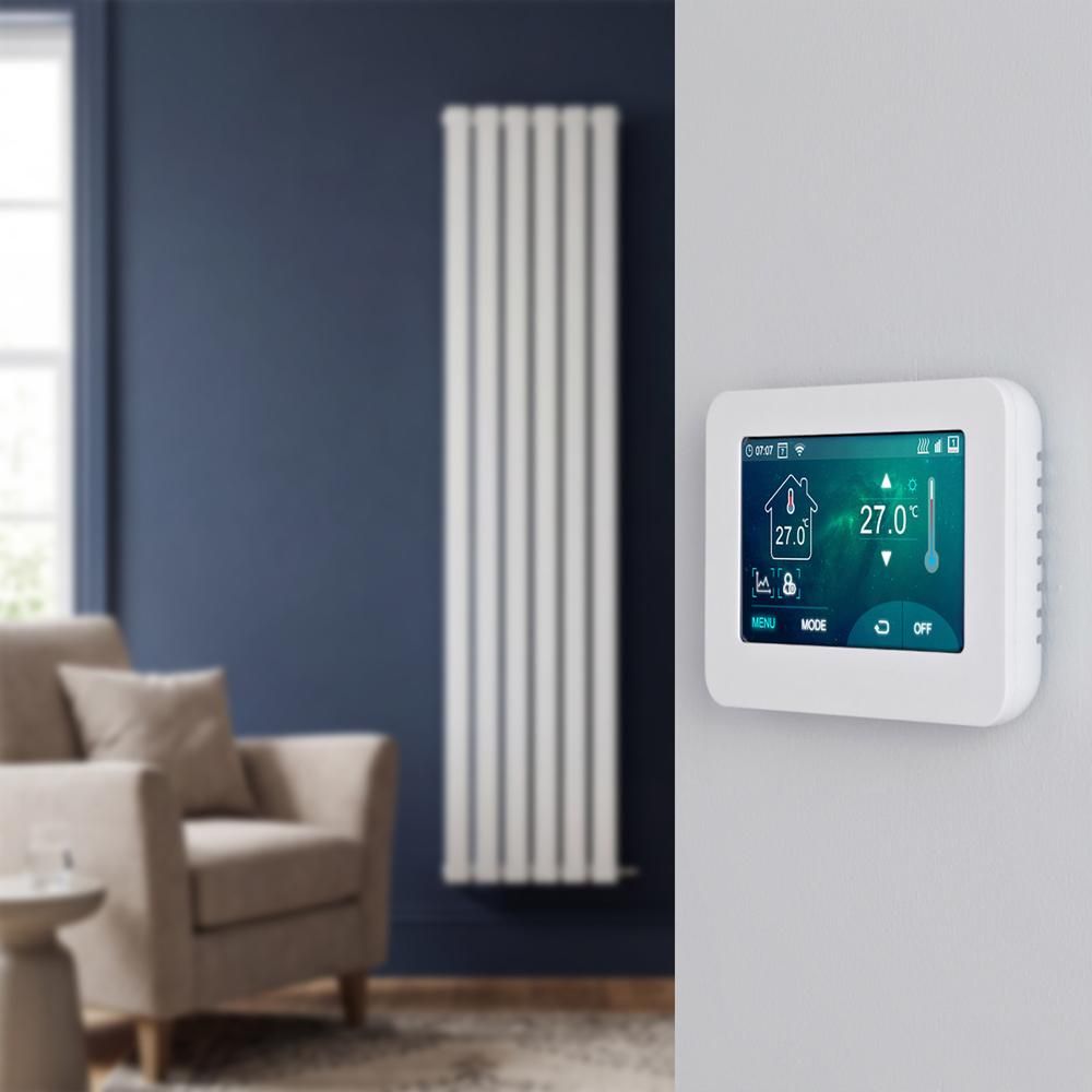 Vertrical Radiator Milano Alpha - 1784mm Dry Heat Vertical Electric Designer Radiator ...