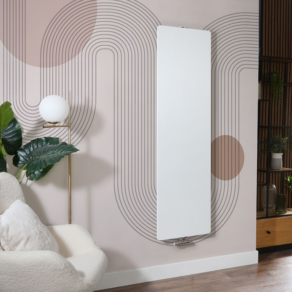 Milano Ria - Flat Panel 1800mm Vertical Designer Radiator (Single Panel) - Choice of Size and Finish