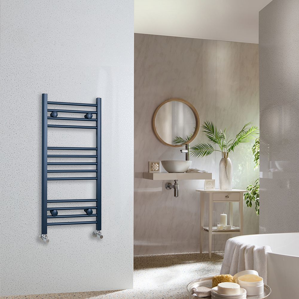 Milano Kent - Coloured Straight Heated Towel Rail - Choice of Size & Finish