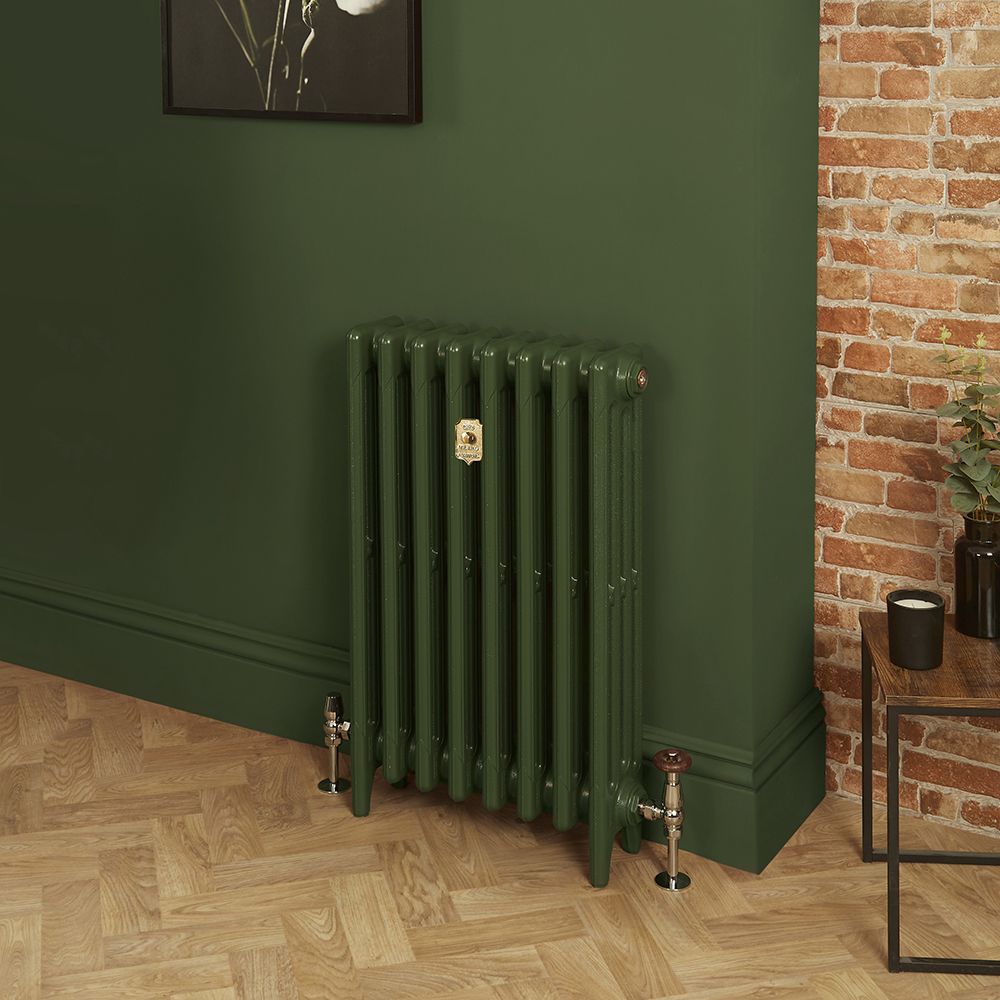 Milano Mercury - Cast Iron Radiator - 4 Column - 960mm Tall - Farrow & Ball Duck Green