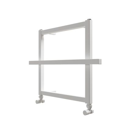 Carisa Ajax - Aluminium Heated Towel Rail - 450mm x 600mm - White
