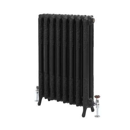 Milano Beatrix - Ornate Cast Iron Radiator - 2 Column - 950mm Tall - Slate Black