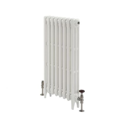 Milano Mercury - Cast Iron Radiator - 3 Column - 860mm Tall - Porcelain White