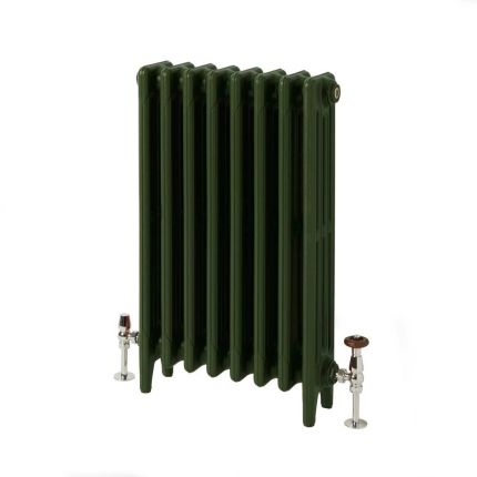 Milano Mercury - Cast Iron Radiator - 4 Column - 560mm Tall - Farrow & Ball Duck Green