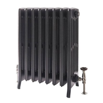 Milano Isabel - Cast Iron Radiator - 6 Column - 660mm Tall - Antique Silver