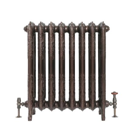 Milano Beatrix - Ornate Cast Iron Radiator - 2 Column - Antique Copper