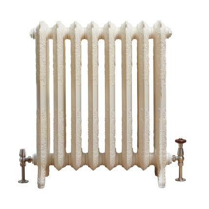 Milano Beatrix - Ornate Cast Iron Radiator - 2 Column - Antique White