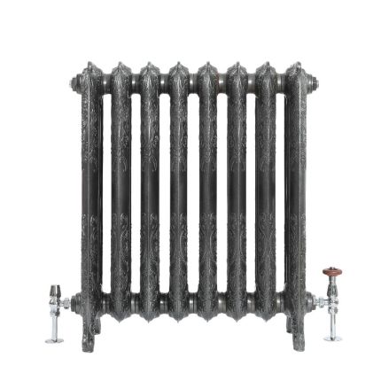 Milano Beatrix - Ornate Cast Iron Radiator - 2 Column - Dark Pewter