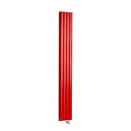 Milano Aruba - Electric Siamese Red Vertical Designer Radiator - Choice of Size and Wi-Fi Thermostat