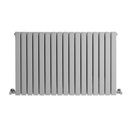 Milano Capri - Light Grey Flat Panel Horizontal Designer Radiator - 635mm x 1000mm (Double Panel)