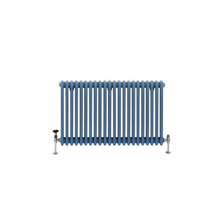 Milano Windsor - Traditional Horizontal Column Radiator - 3 Column - Blue Custom Colours