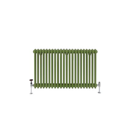 Milano Windsor - Traditional Horizontal Column Radiator - 3 Column - Green Custom Colours