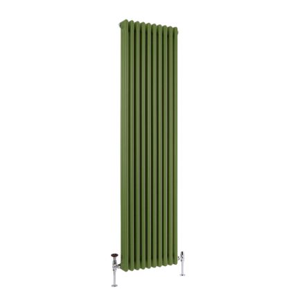 Milano Windsor - Vertical Traditional Column Radiator - 3 Column - Green Custom Colours