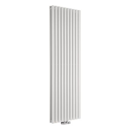 Milano Aruba - Middle Connection Vertical Designer Radiator - Double Panel - White