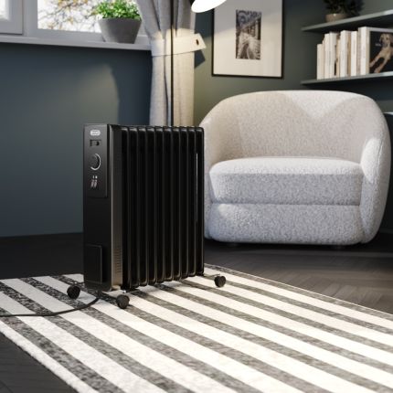 ECOSO Lio - Modern Electric Portable Oil Filled Radiator - Choice of Wattage and Finish