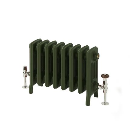 Milano Isabel - Cast Iron Radiator - 4 Column - 357mm Tall - Farrow & Ball Duck Green