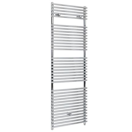 Milano Arno - Electric Chrome Bar on Bar Heated Towel Rail - Choice of Size and Heating Element