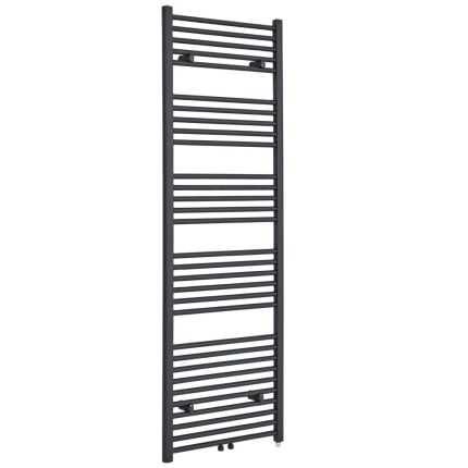 Milano Neva - Electric Anthracite Heated Towel Rail - Choice of Size and Heating Element