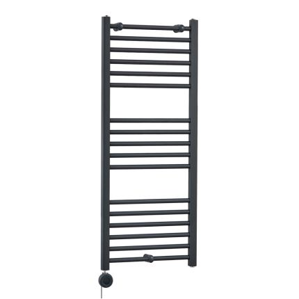 Milano Artle - Electric Curved Anthracite Heated Towel Rail - Choice of Size and Element