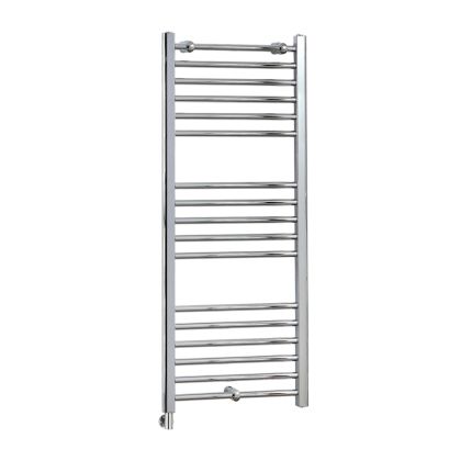 Milano Kent - Electric Curved Chrome Heated Towel Rail - Choice of Size and Element