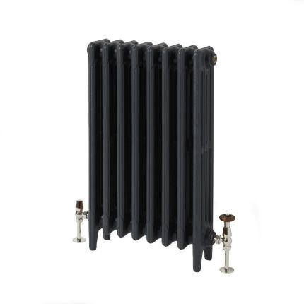 Milano Mercury - Cast Iron Radiator - 4 Column - 960mm Tall - Farrow & Ball Railings Grey