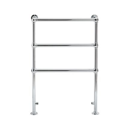 Milano Derwent - Electric Minimalist Electric Traditional Heated Towel Rail 966mm x 673mm - Chrome