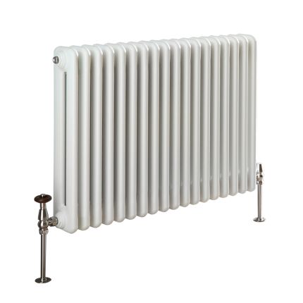 Milano Atticus - Horizontal Modern Column Radiator - 600mm Tall - Choice of Finish and Size