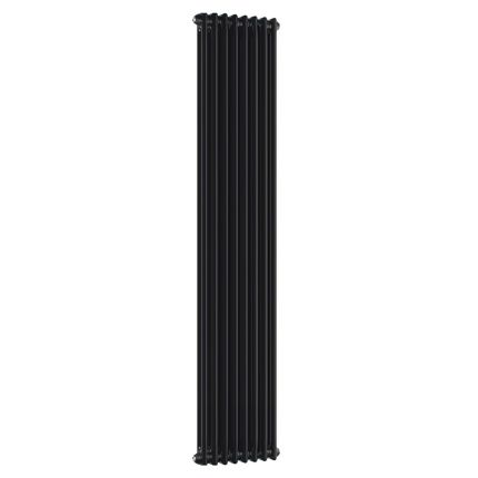 Milano Windsor - Vertical Traditional Column Radiator - 2 Column - Black
