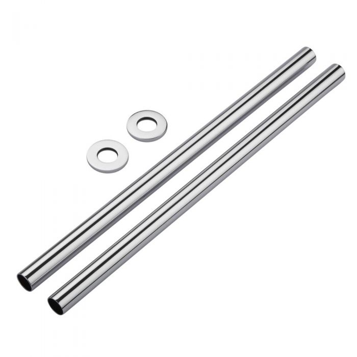 Milano Chrome Pipes and Shrouds 300mm (Pair)