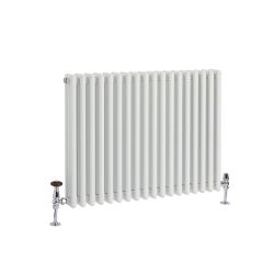 Milano Esme - Horizontal Aluminium Traditional Radiator - 600mm Tall - Choice of Finish and Size
