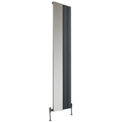 Milano Aris - Aluminium 1800mm Vertical Designer Radiator with Mirror - Choice of Size and Finish