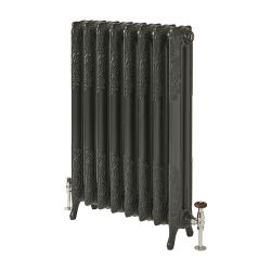 Milano Beatrix - 2 Column Cast Iron Radiator - 950mm Tall - Farrow & Ball Railings Grey - Multiple Sizes Available
