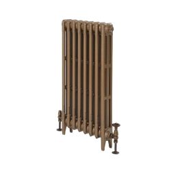 Milano Mercury - 3 Column Cast Iron Radiator - 760mm Tall - Burnt Gold - Multiple Sizes Available
