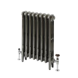 Milano Mercury - 3 Column Cast Iron Radiator - 660mm Tall - Full Polish - Multiple Sizes Available