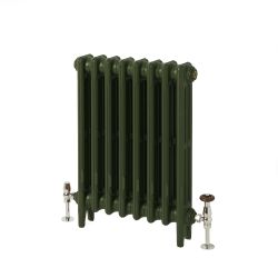 Milano Mercury - 3 Column Cast Iron Radiator - 560mm Tall - Farrow & Ball Duck Green - Multiple Sizes Available