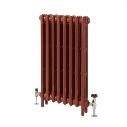 Milano Mercury - 3 Column Cast Iron Radiator - 760mm Tall - Farrow & Ball Eating Room Red - Multiple Sizes Available