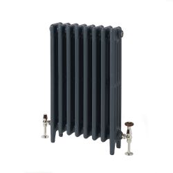 Milano Mercury - 4 Column Cast Iron Radiator - 960mm Tall - Farrow & Ball Hague Blue - Multiple Sizes Available