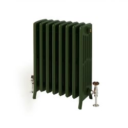 Milano Isabel - 6 Column Cast Iron Radiator - 660mm Tall - Farrow & Ball Duck Green - Multiple Sizes Available