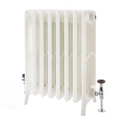 Milano Isabel - Cast Iron Radiator - 660mm Tall - Porcelain White - Multiple Sizes Available