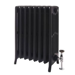 Milano Isabel - Cast Iron Radiator - 660mm Tall - Slate Black - Multiple Sizes Available