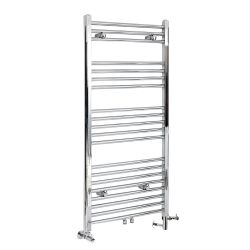 Milano Neva - Chrome Dual Fuel Heated Towel Rail 1188mm x 500mm