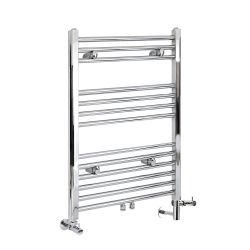 Milano Neva - Chrome Dual Fuel Heated Towel Rail 803mm x 500mm
