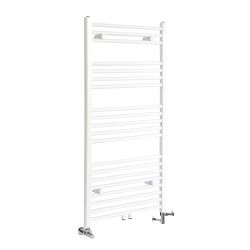 Milano Neva - White Dual Fuel Heated Towel Rail 1188mm x 600mm