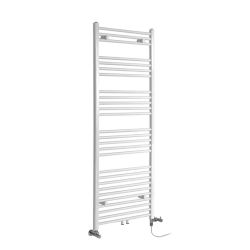 Milano Neva Dual Fuel - White Heated Towel Rail - Choice of Size