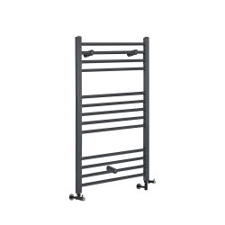 Milano Artle - Anthracite Dual Fuel Straight Heated Towel Rail 1000mm x 400mm