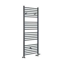 Milano Artle - Anthracite Dual Fuel Straight Heated Towel Rail 1600mm x 600mm