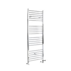 Milano Kent - Chrome Dual Fuel Straight Heated Towel Rail 1600mm x 600mm